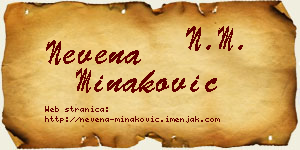 Nevena Minaković vizit kartica